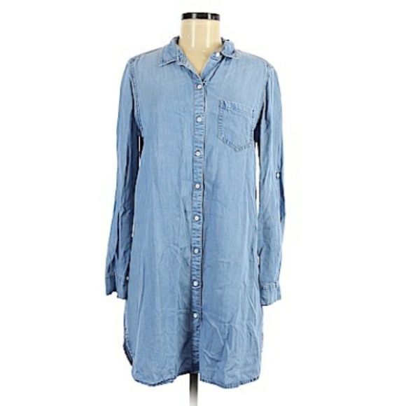 beachlunchlounge Dresses & Skirts - Beachlunchlounge Chambray Button Up Dress